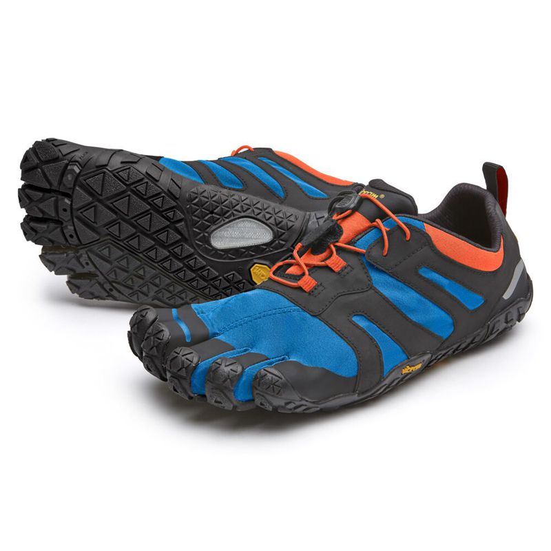 Vibram FiveFingers V-Trail 2.0 Férfi Edzőcipő - Kék/Narancssárga/Fekete MMFS062